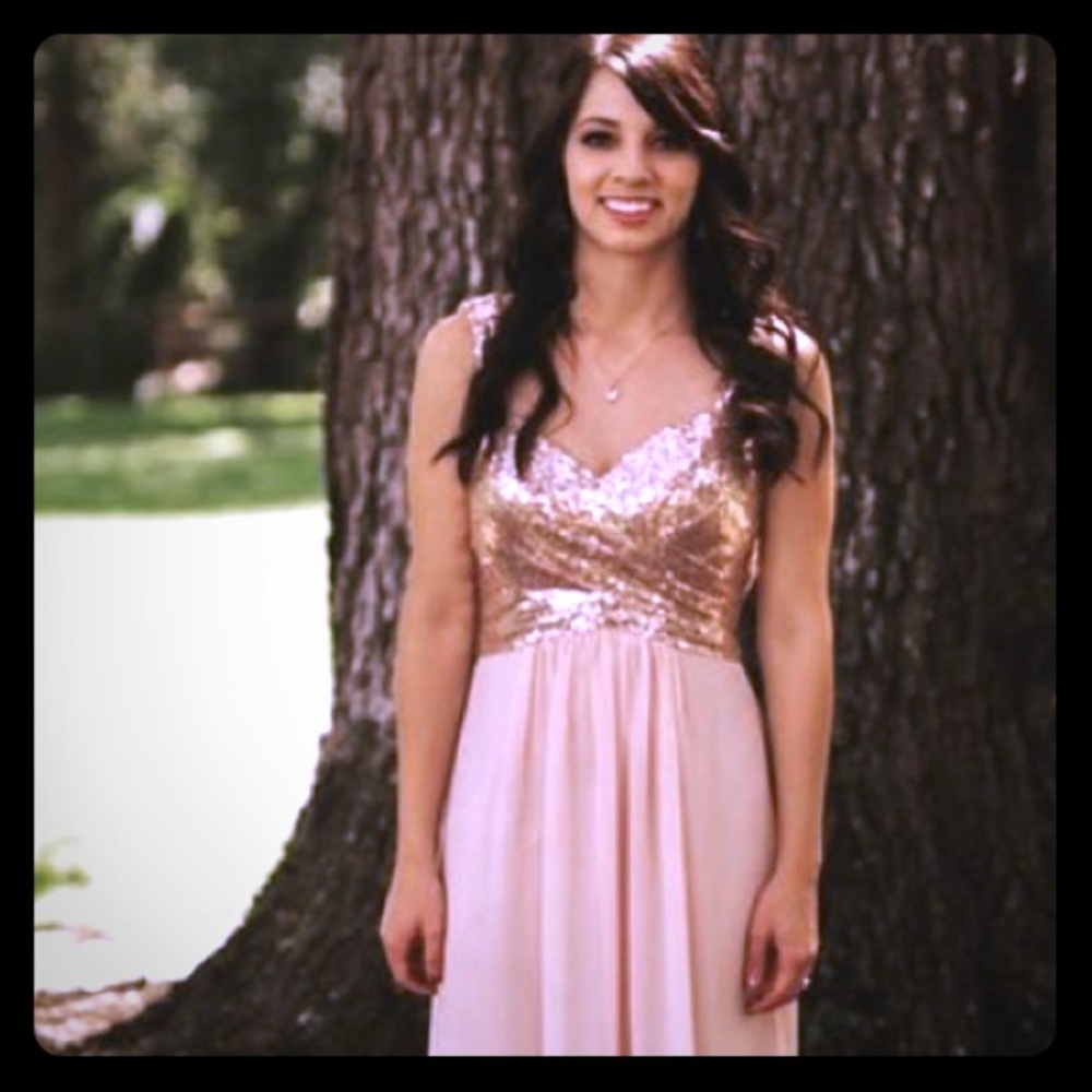 Light Pink full length dress